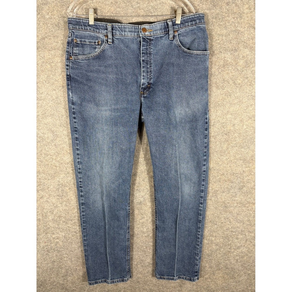 Wrangler Regular Fit Men's Jeans Size 38x30 Blue Denim‎ Classic Casual Pants